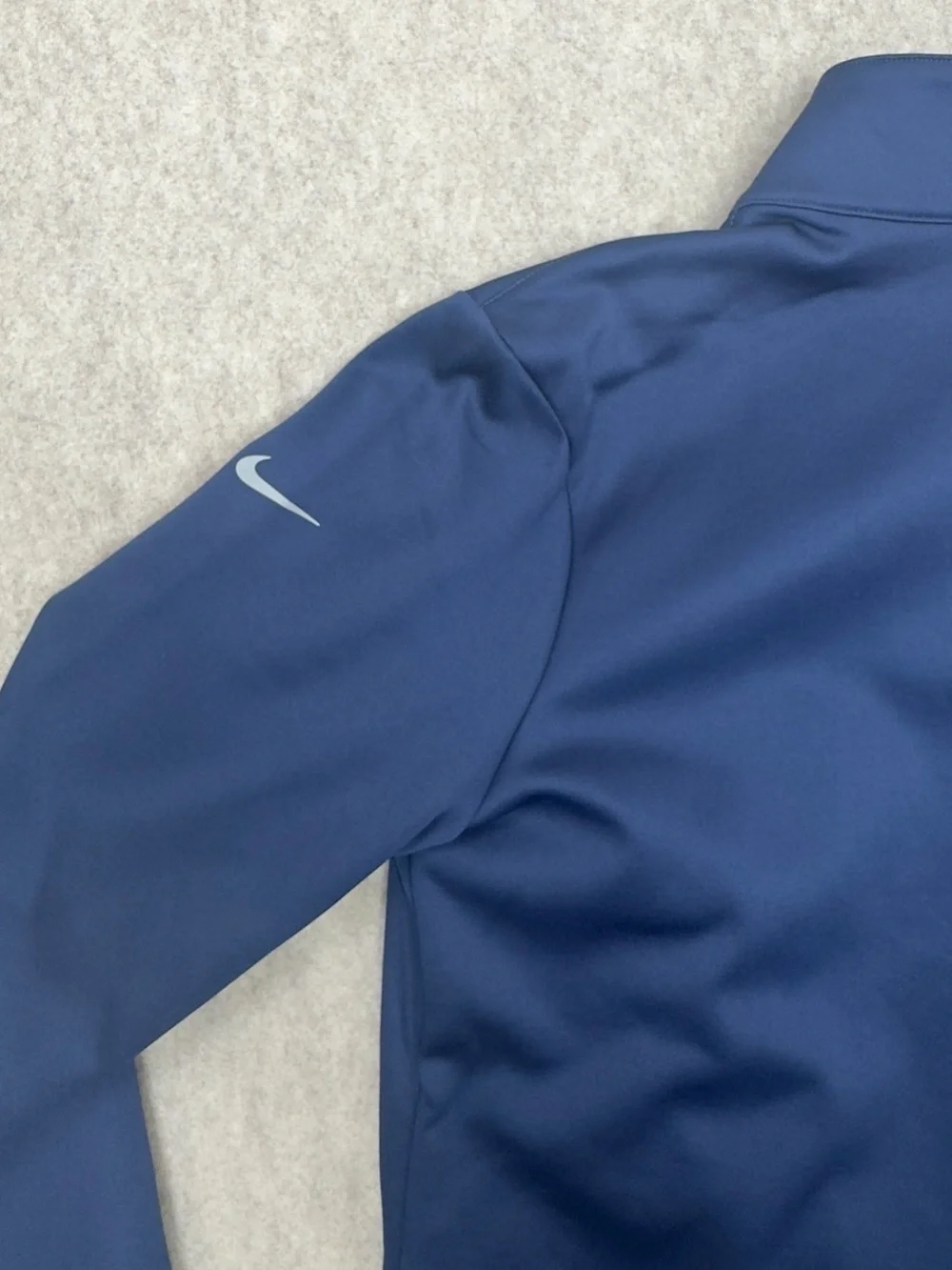 Nike NKAH6260 Ladies Therma-FIT Full-Zip Fleece - Midnight Navy with DMS embd